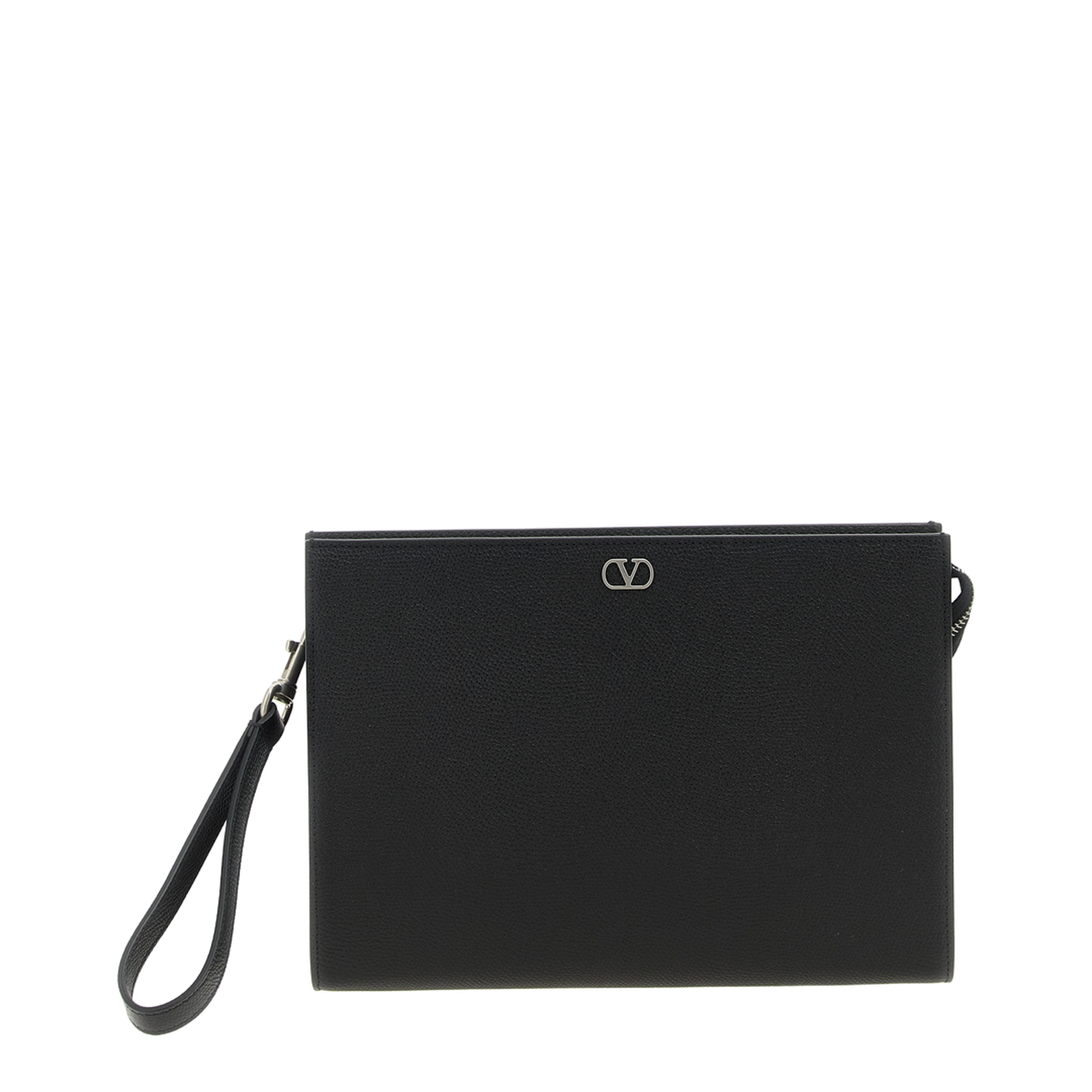 Garnet Calf Pouch with VLogo Signature