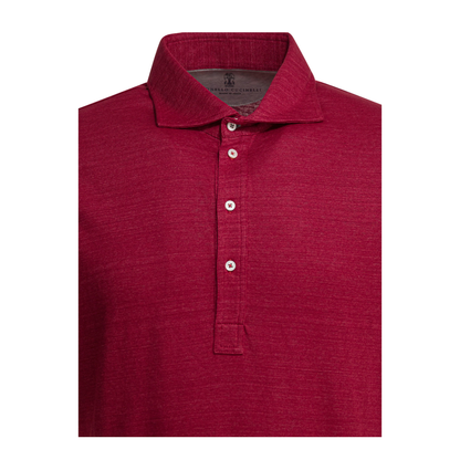 Linen and Cotton Mélange Jersey Polo Shirt