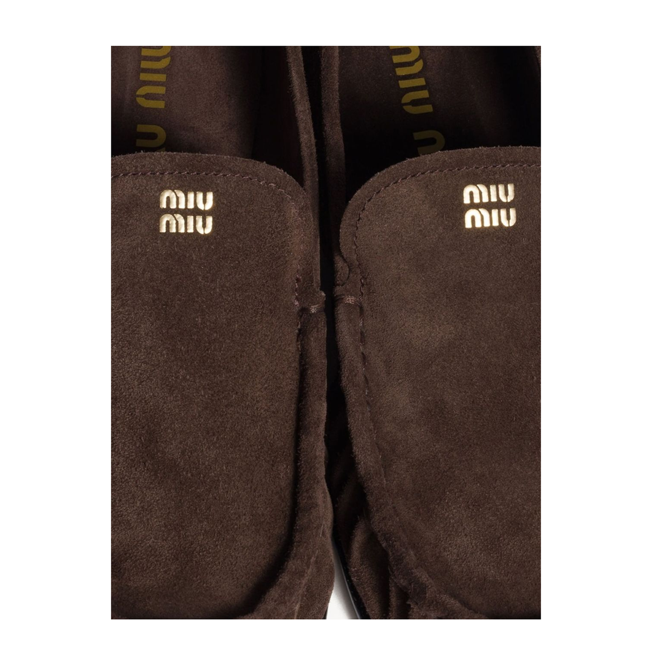 MAYFEYR - Miu Miu - Brown Suede Flat Shoes - 5D499E054F0003