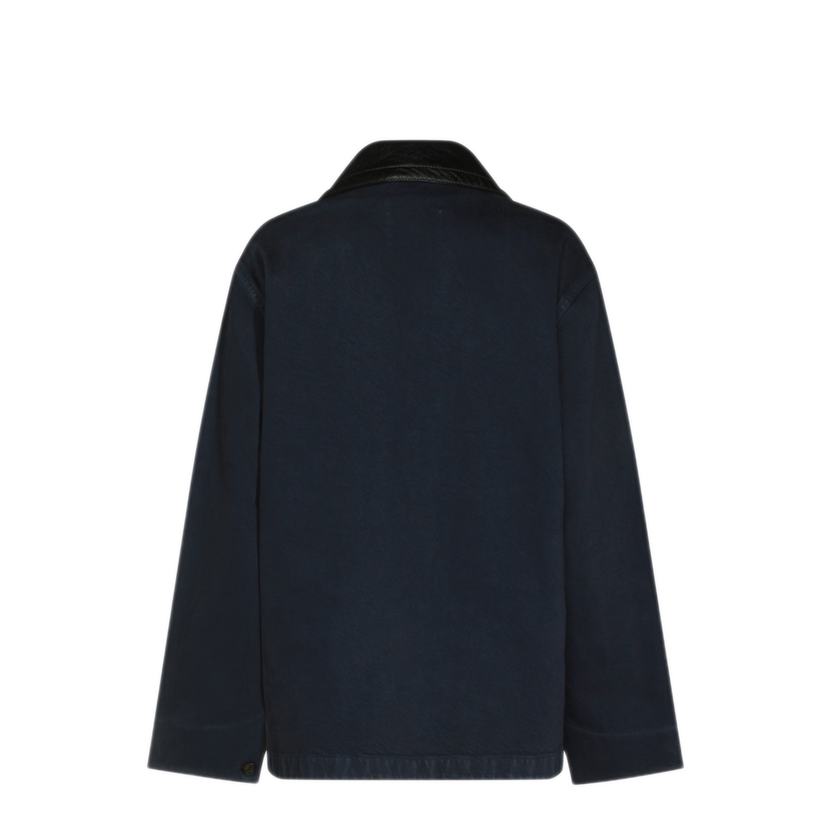 MAYFEYR - Miu Miu - Single Breasted Jacket In Gabardine And Leather - MH2053SOOO19R2F063H