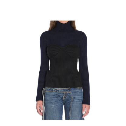 MAYFEYR - Jean Paul Gaultier - Ribbed Knit Pullover - WPO005K0015900