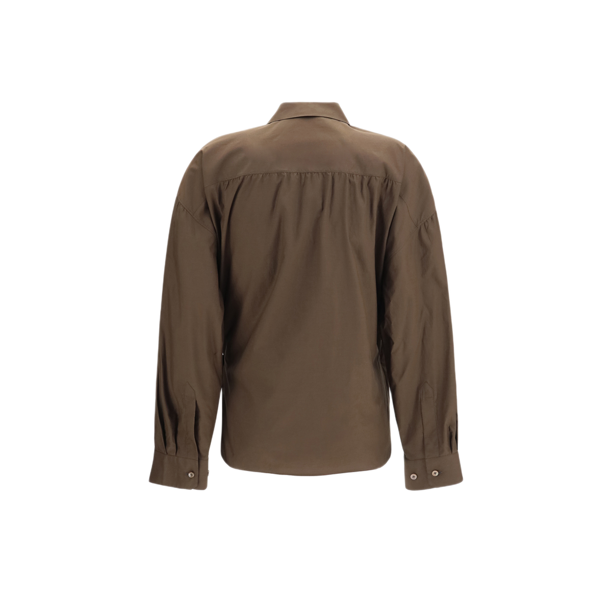 Straight Collar Twisted Shirt