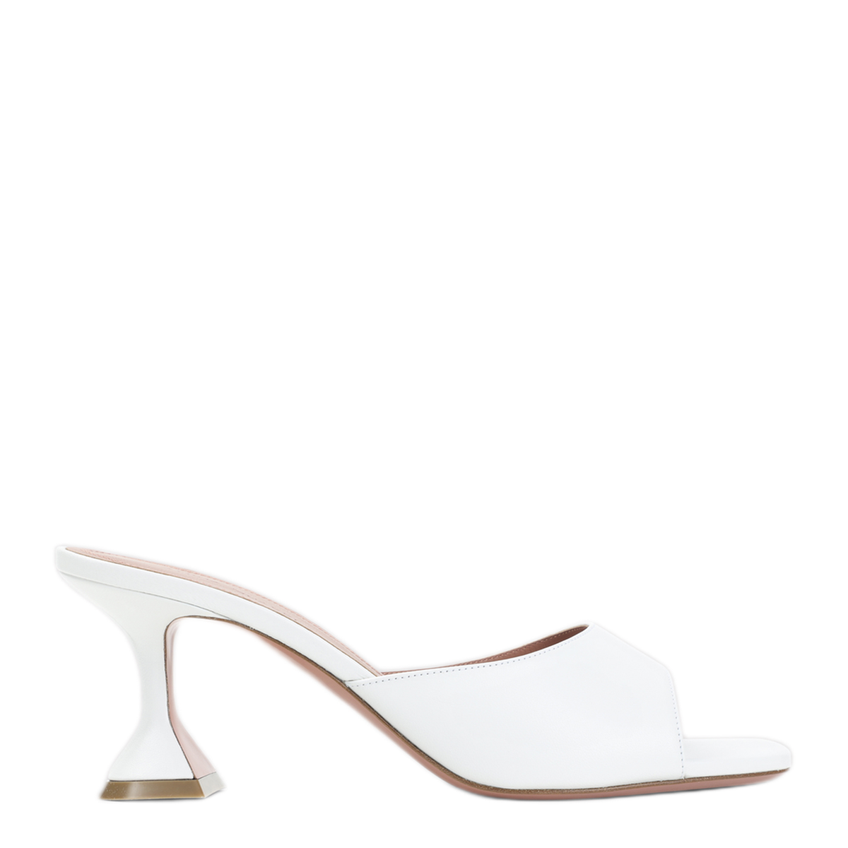 MAYFEYR - Amina Muaddi - Lupita Slipper 70 Mules White - C9S332719LUPWHITE