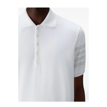 MAYFEYR - Thom Browne - Ottoman 4-Bar Top Polo - MJP236AJ0253100