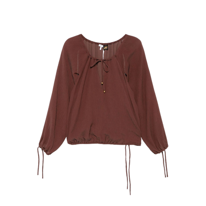 Cotton and Silk Blend Blouse