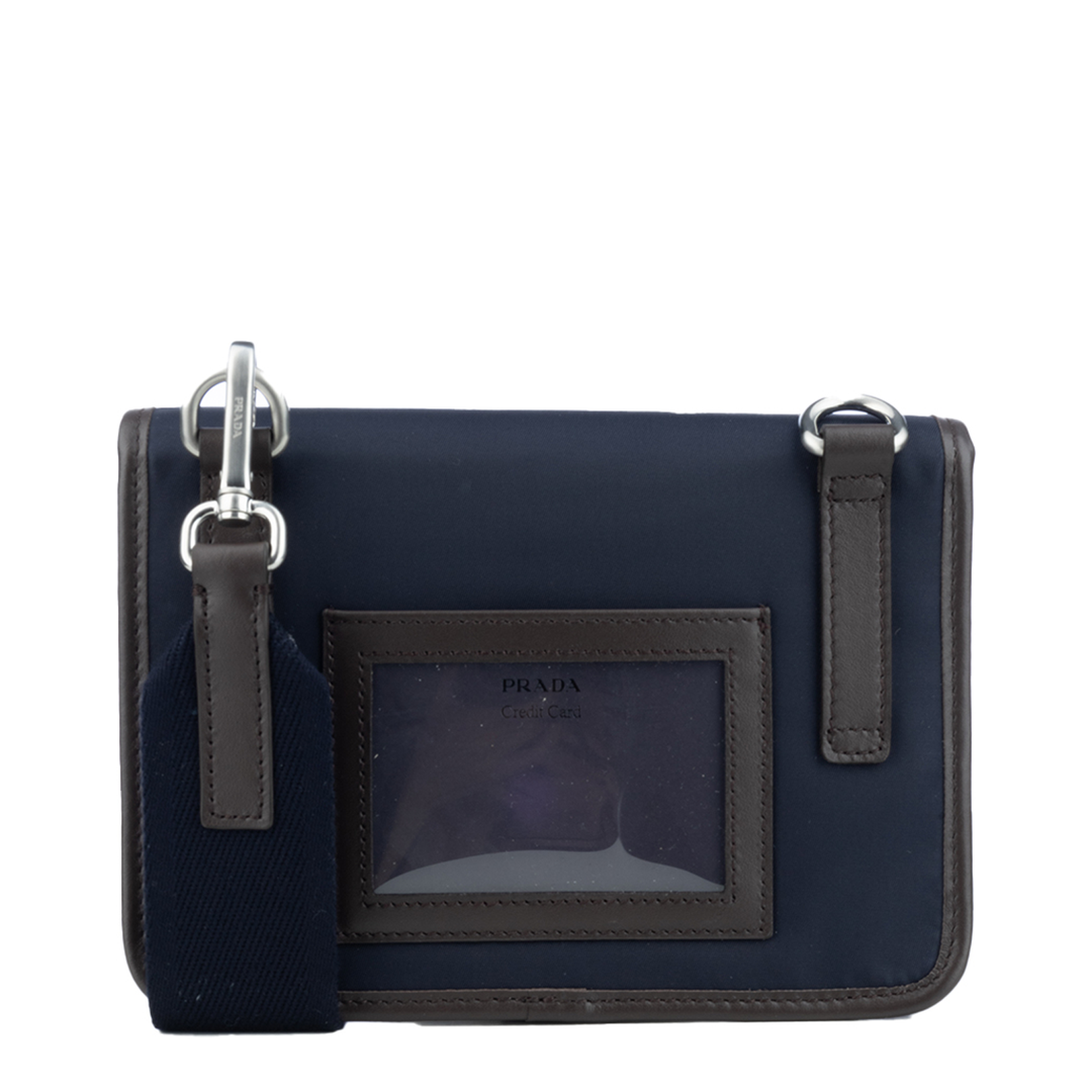 Two-Tone Nylon and Leather Phone Case