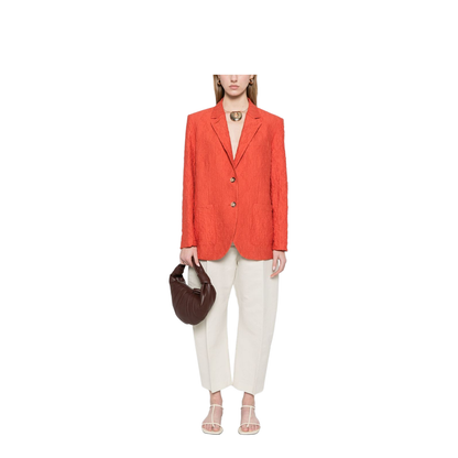 Cotton Blend Blazer Jacket