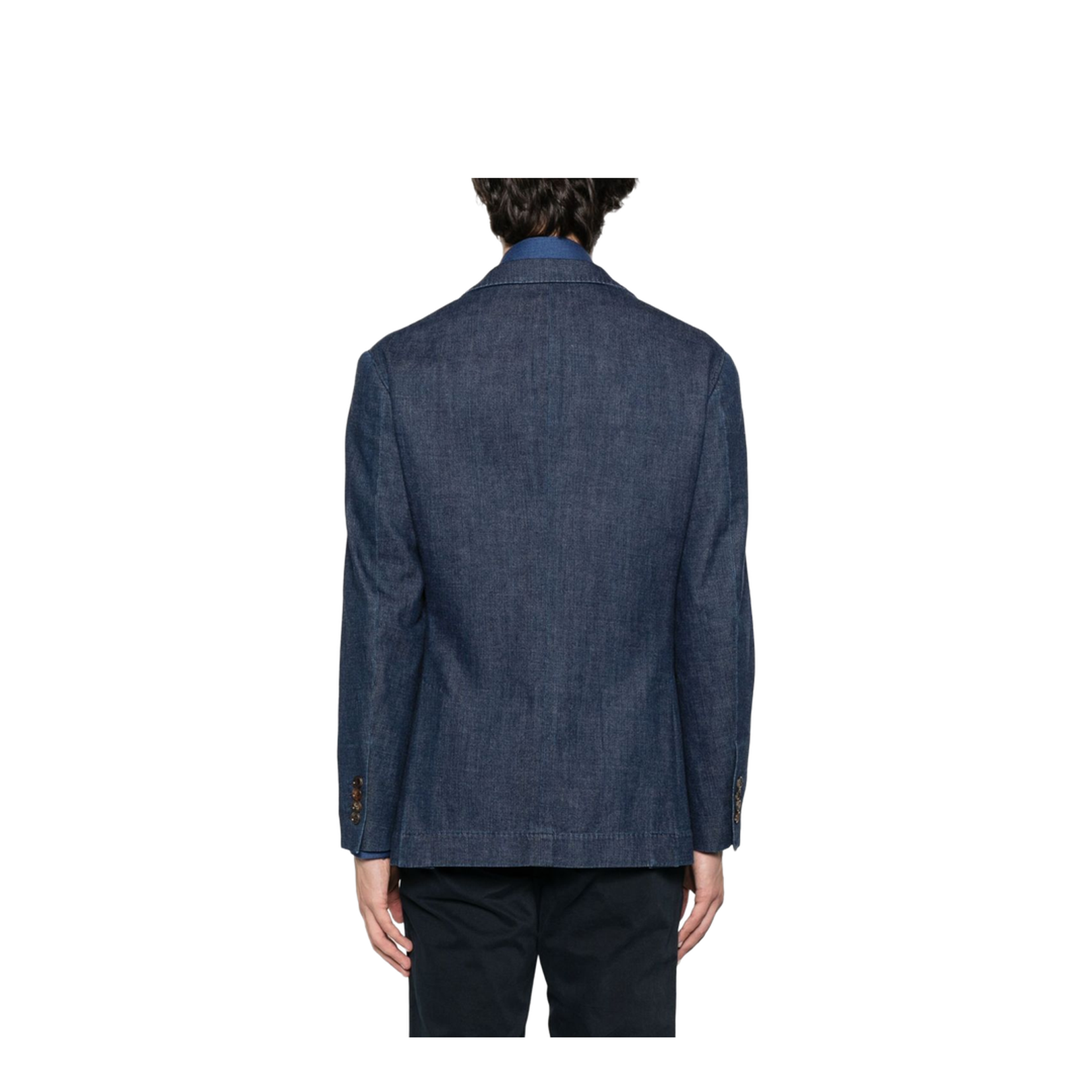 Denim Single-Breasted Jacket
