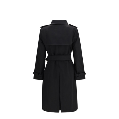 MAYFEYR - Burberry - Long Gabardine Trench Coat With Check Collar - 8135483