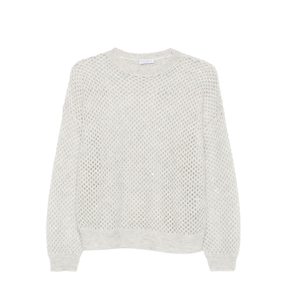 Wool Open-Knit Sweater