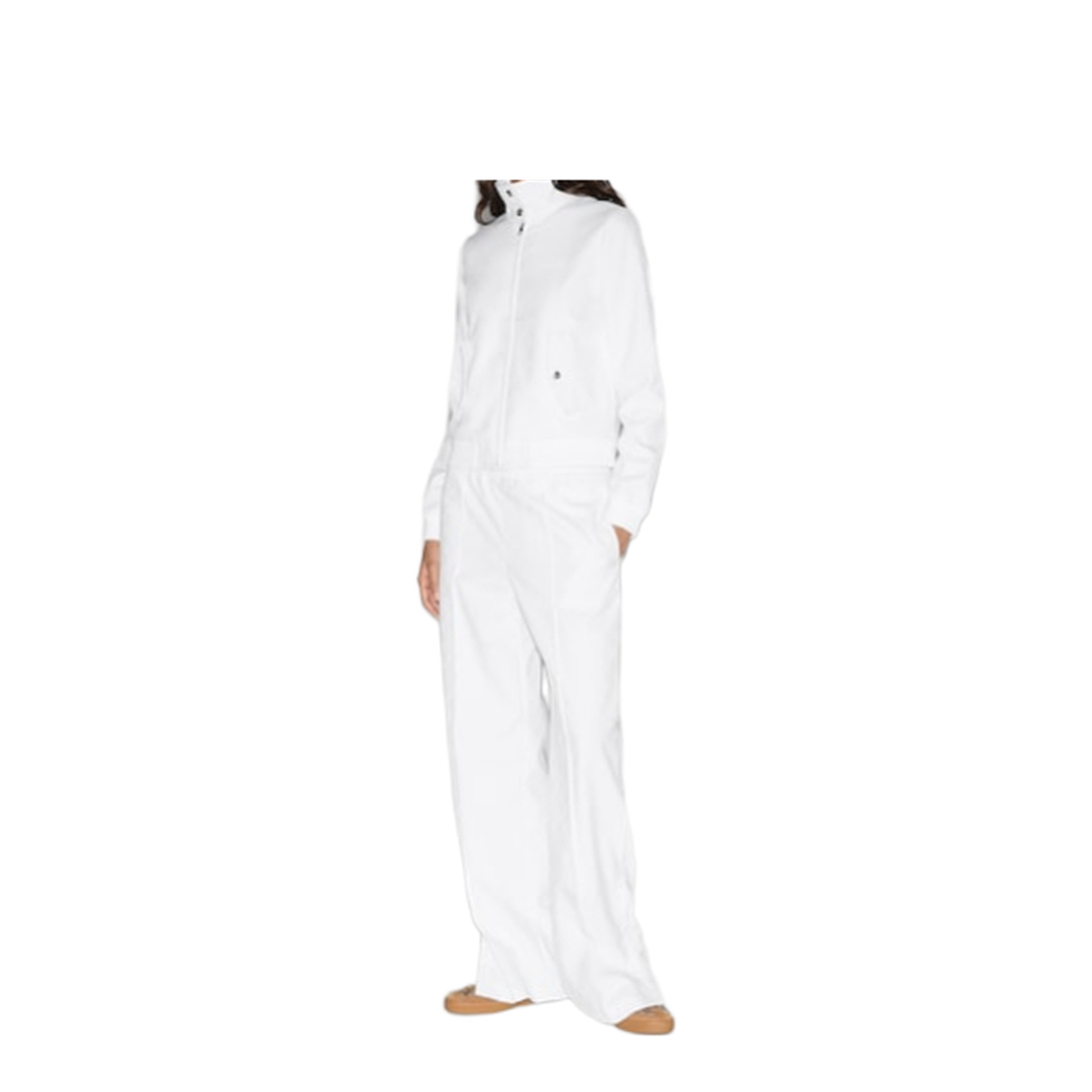 GG Jacquard Zip Jacket in White