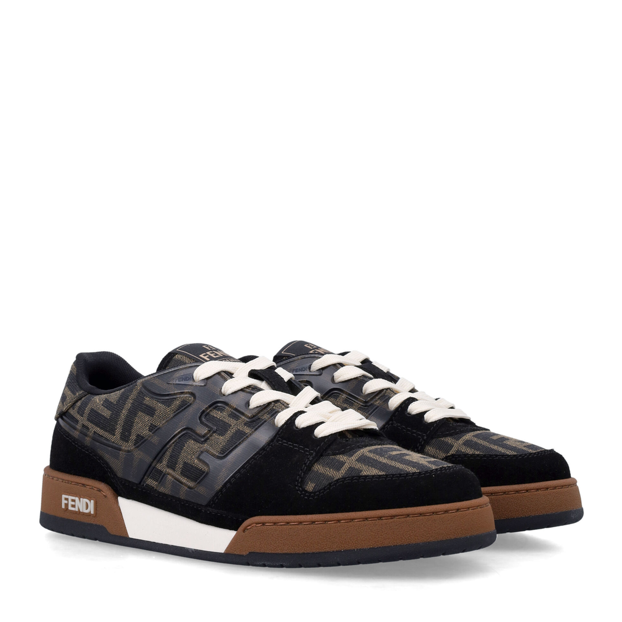 Match Sneaker in Black/Tabacco FF Jacquard