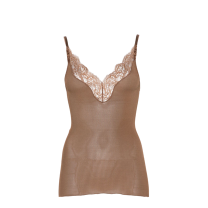 MAYFEYR - Saint Laurent - Lace Silk Top - 796843Y37SM2574