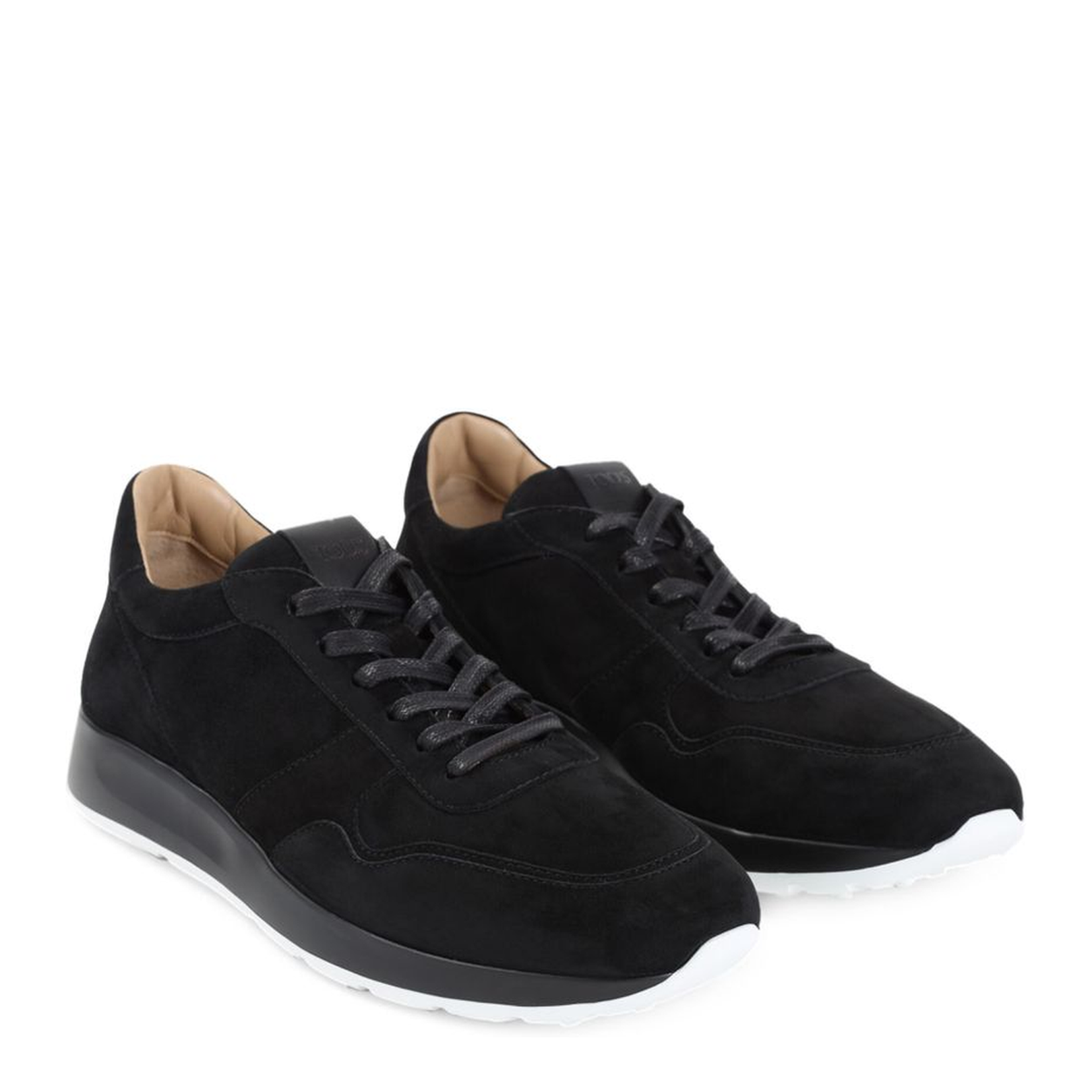 Black Lace-Up Fastening Shoes