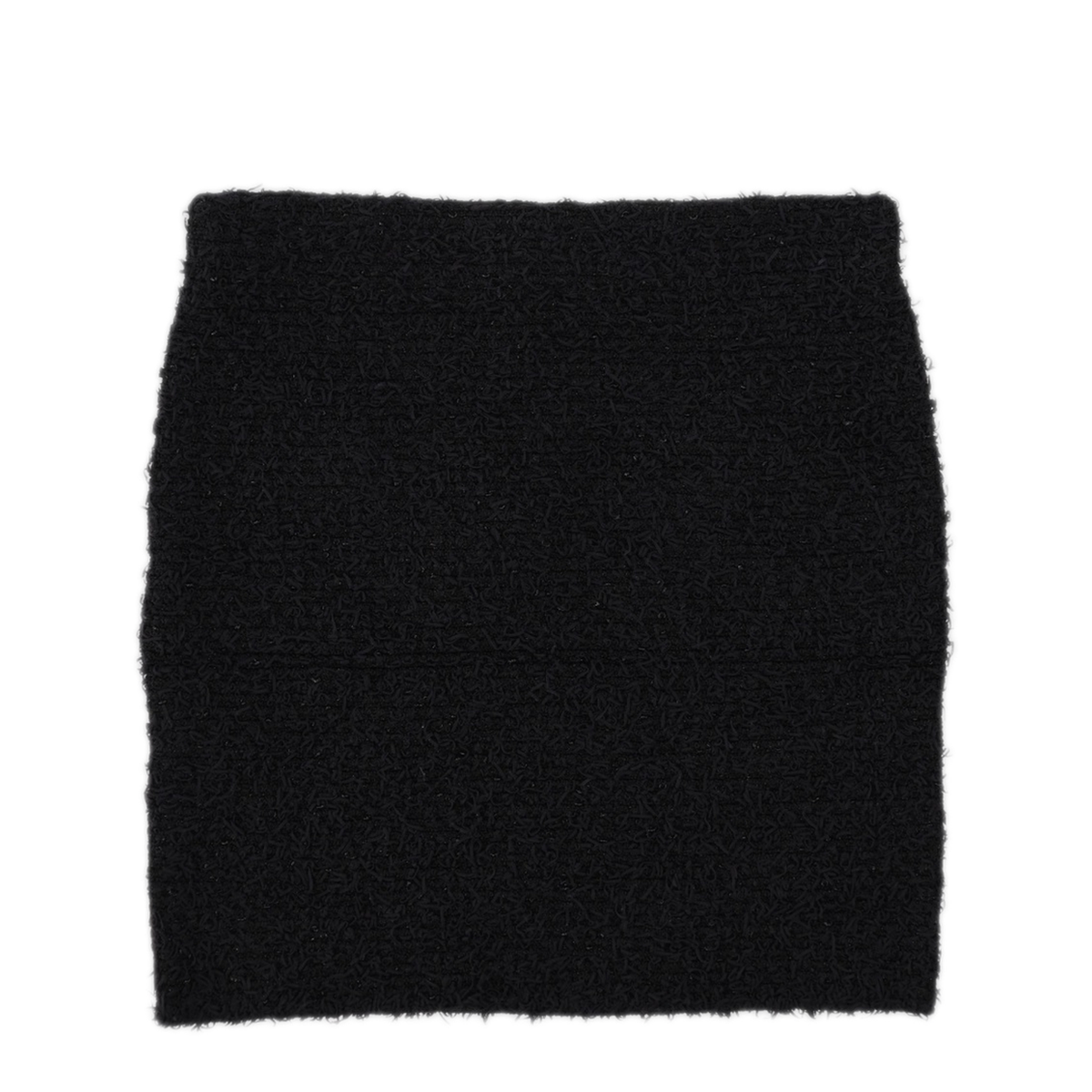 Tweed Mini Skirt With Logo Buttons