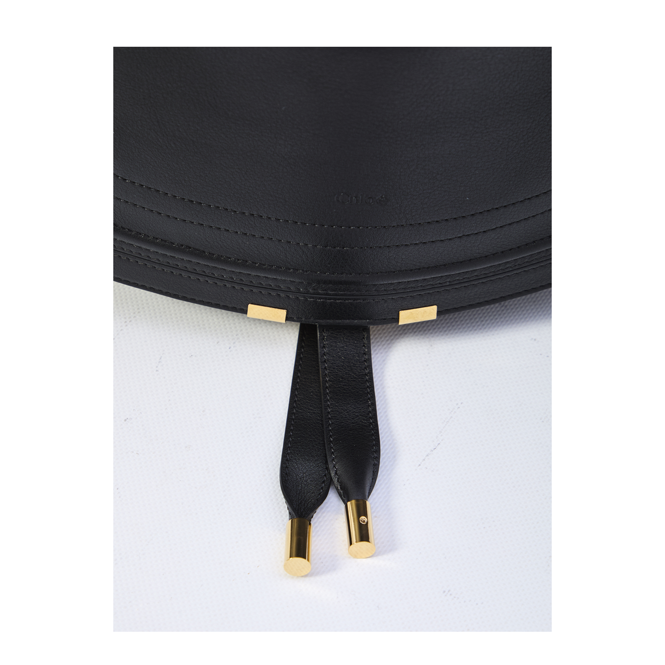 Shoulder Bag in Soft Leather Black