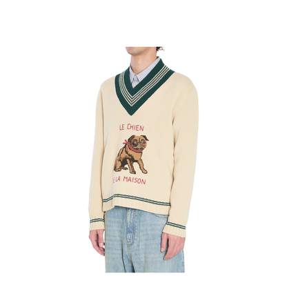 Beige Wool Knitwear