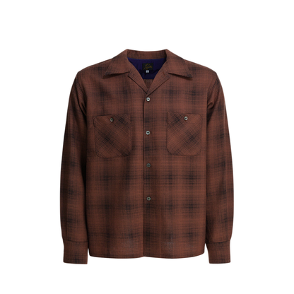 MAYFEYR - Needles - Checked Wool One Up Shirt - RW163BSALMON