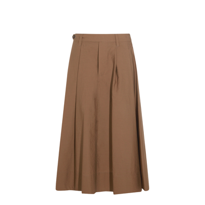 Women's Cotton Skirt Brown
