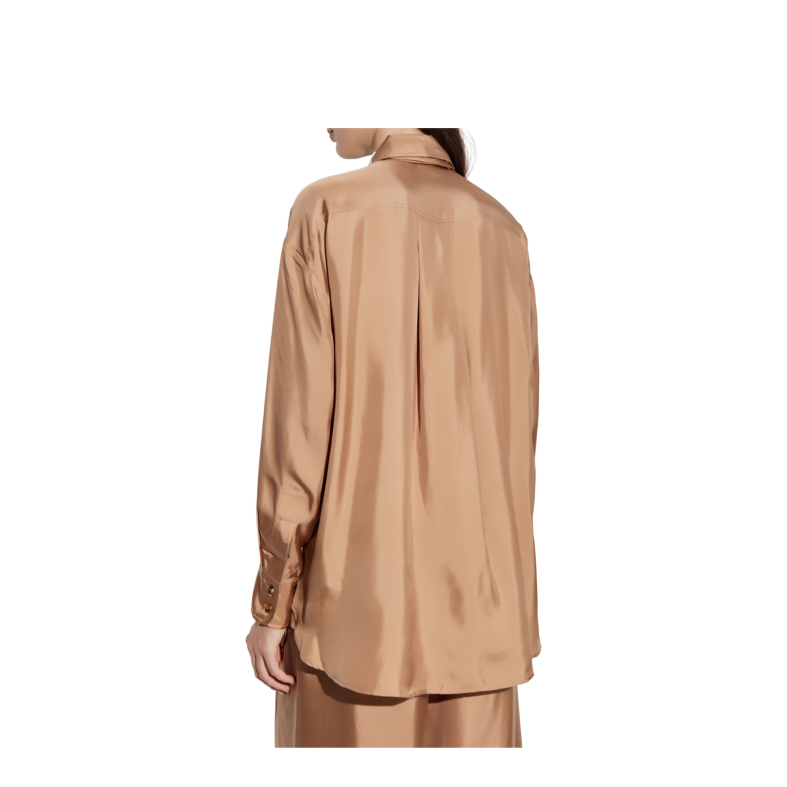 Loose-fit silk shirt