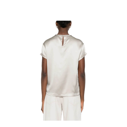 Silk Crewneck T-Shirt