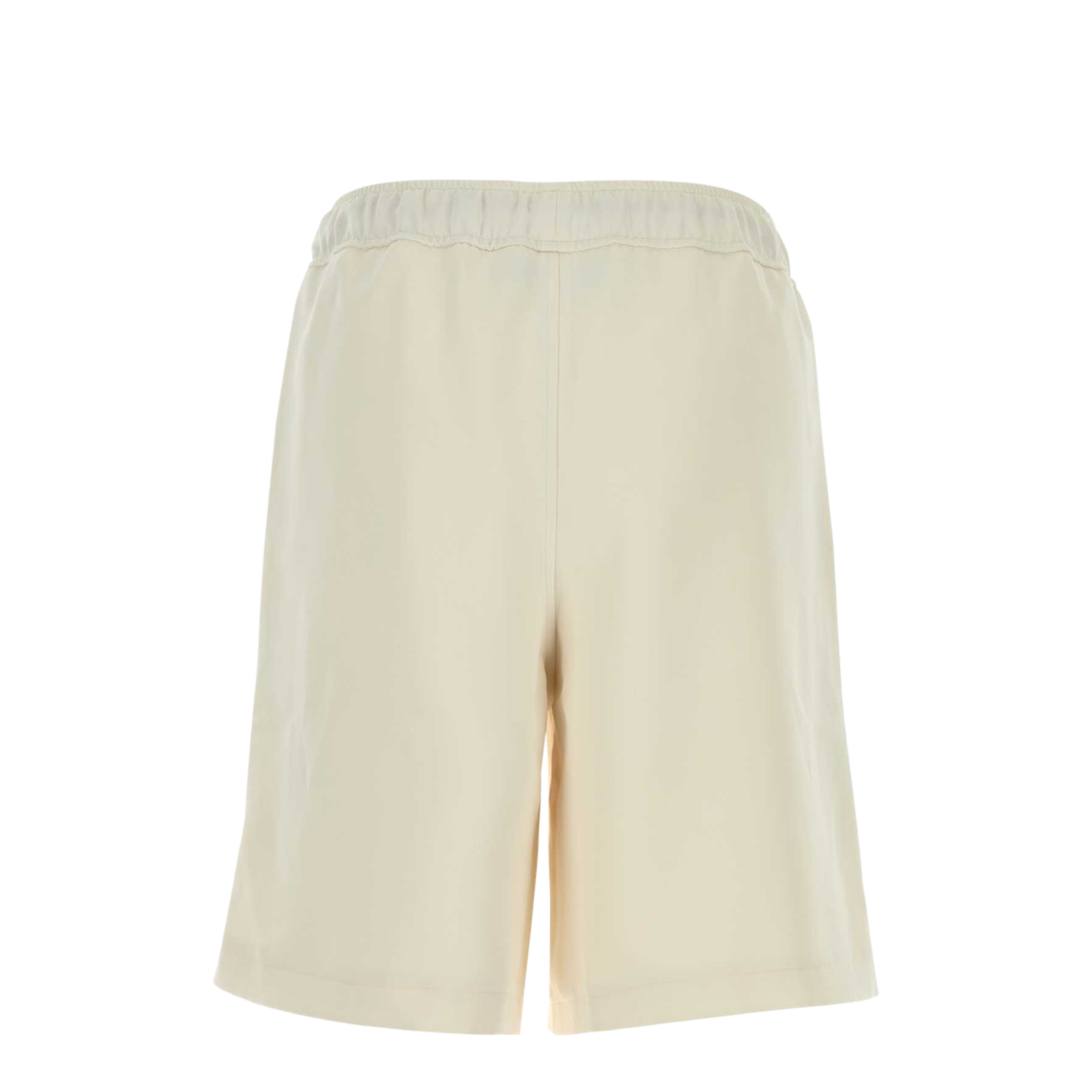 Ivory Polyester Bermuda Shorts