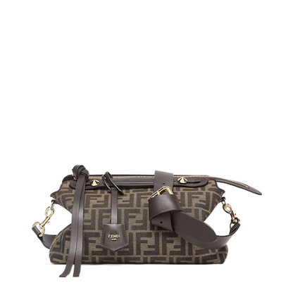 By The Way Medium Jacquard Shoulder Bags - Brown