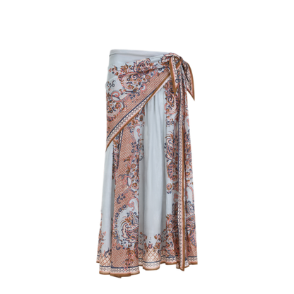 MAYFEYR - Zimmermann - Aster Scarf Mini Skirt - 8066SSS261BLUE