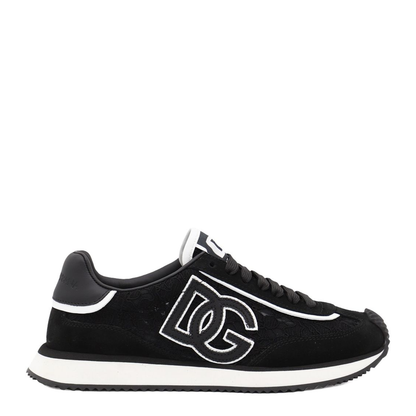 Cushion Sneakers in Calfskin and Fabric