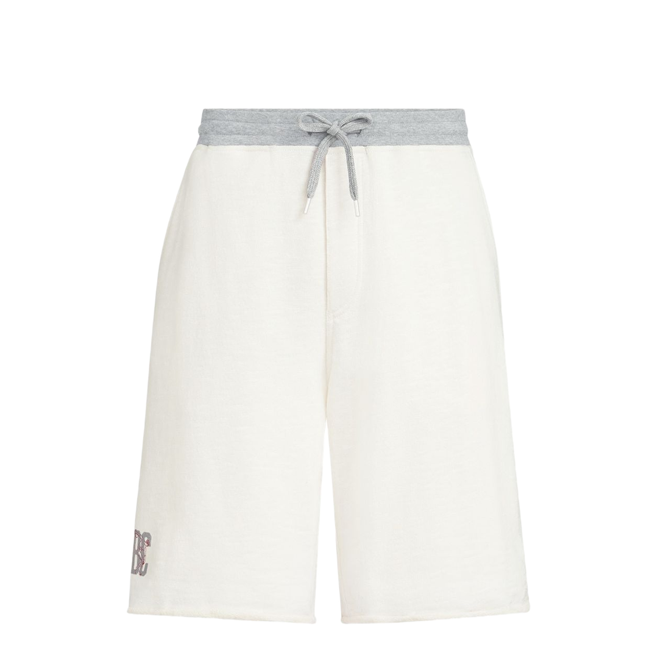 Mélange Bermuda Shorts White