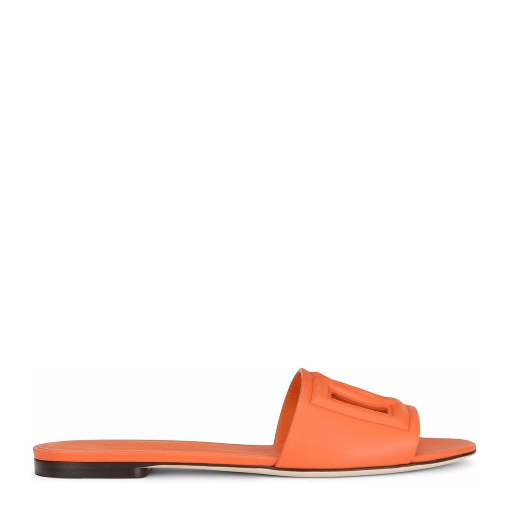 Calfskin Sliders with Logo