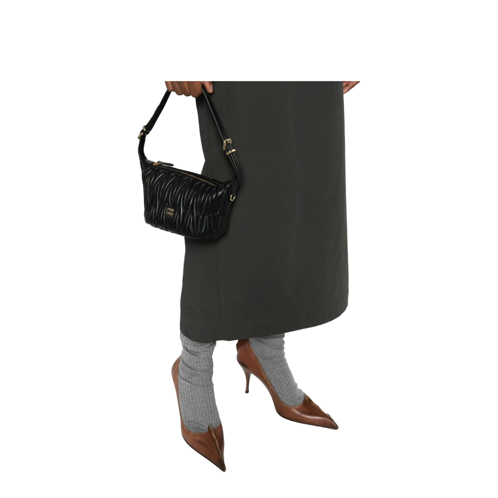 Matelassé Nappa Leather Pouch