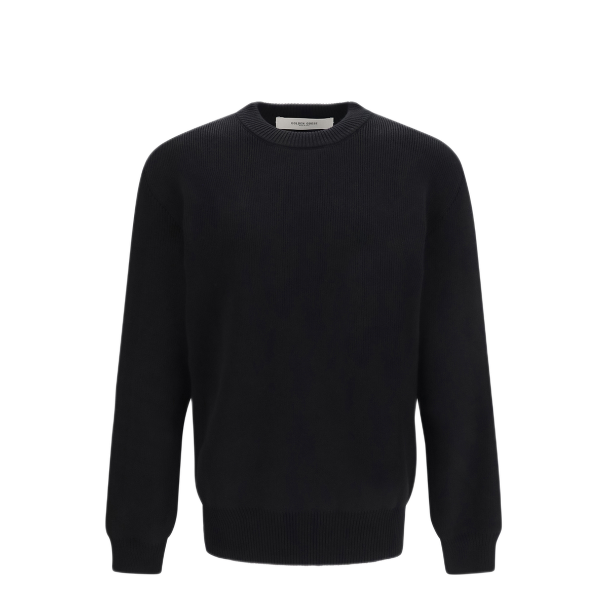 Black Ribbed Knit Sweater