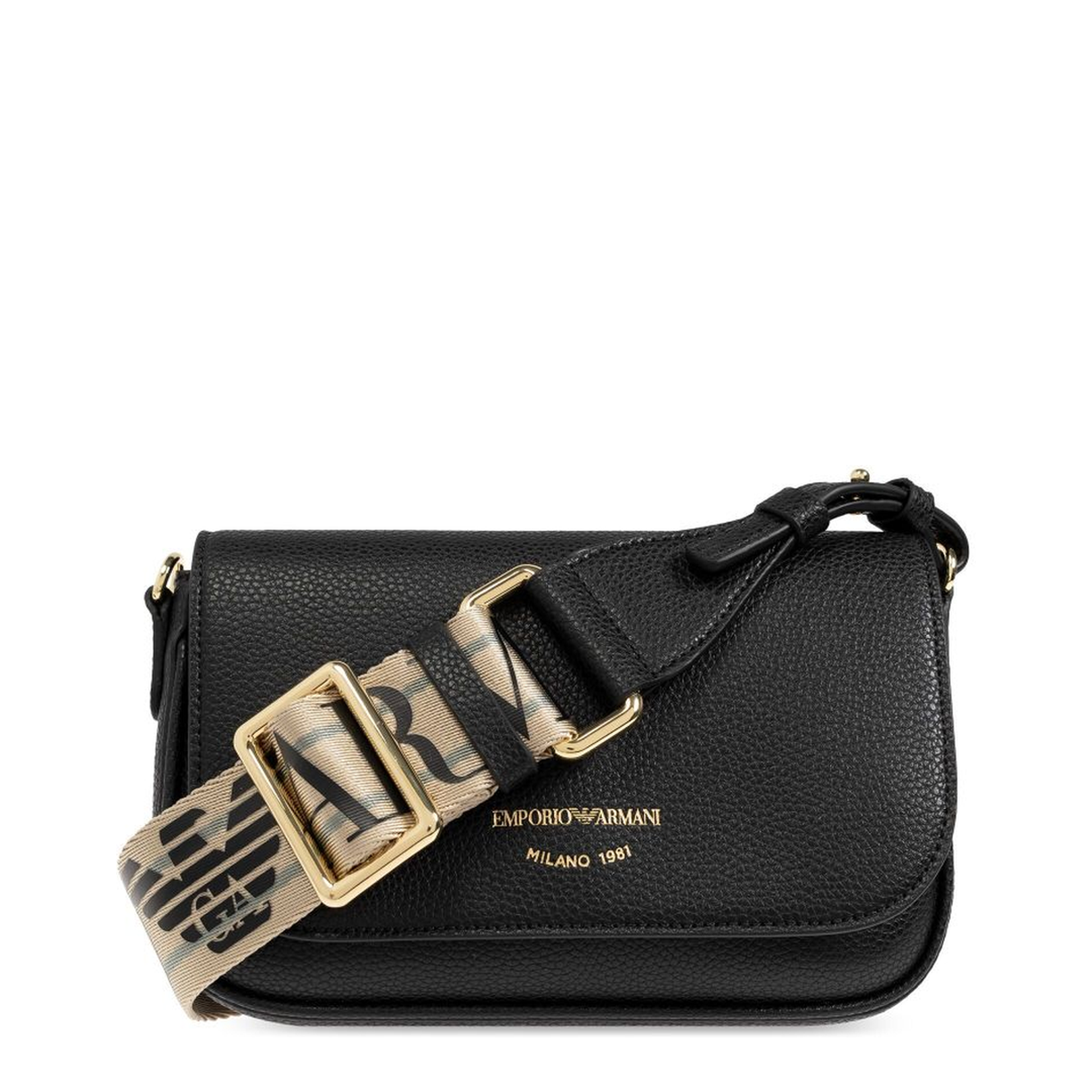 Deer-print mini bag with shoulder strap