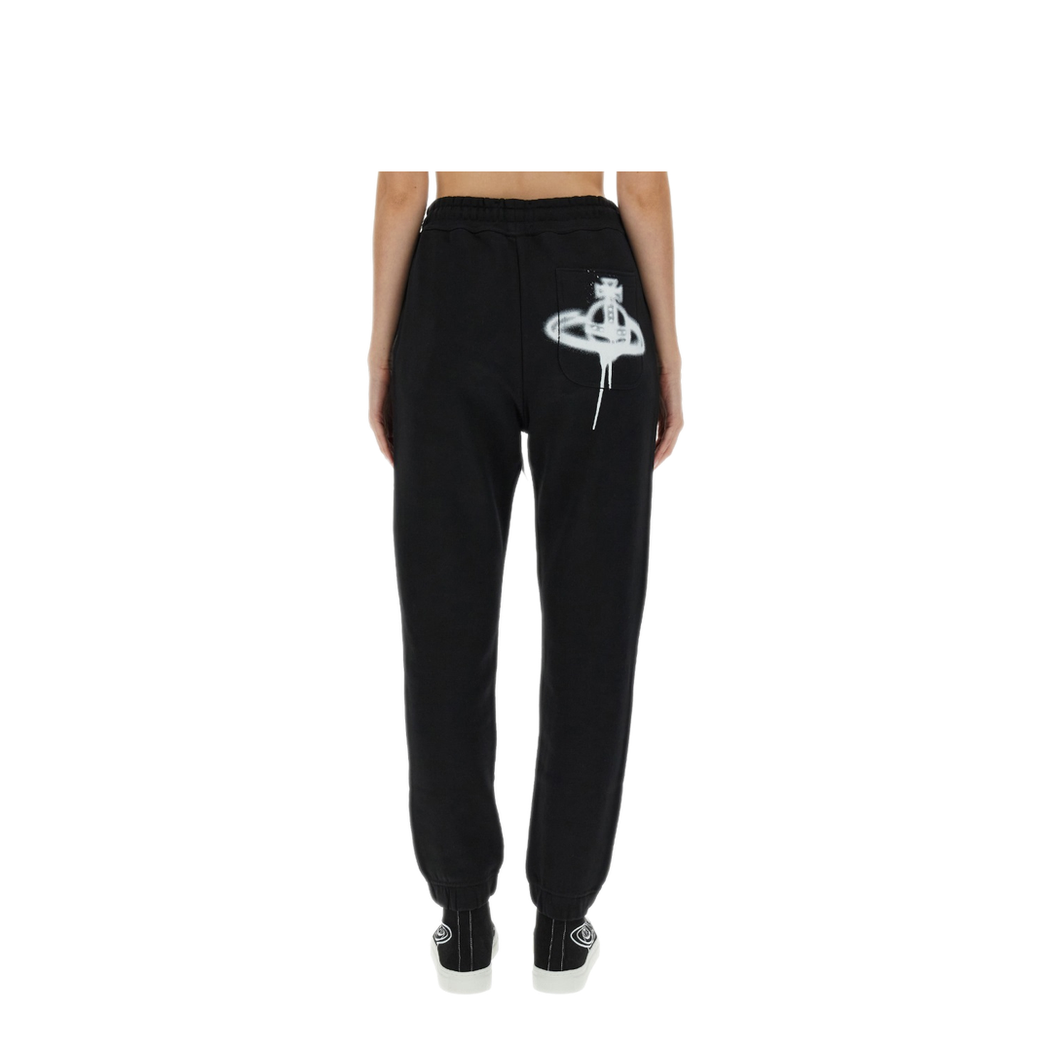 MAYFEYR - Vivienne Westwood - Jogging Pants With Spray Print Orb - 3J01000DJ0032N306