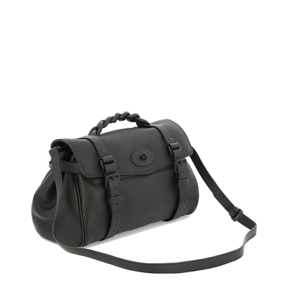 Heavy Black Leather Handbag