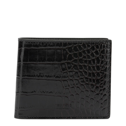 Crocodile-Effect Bi-Fold Wallet