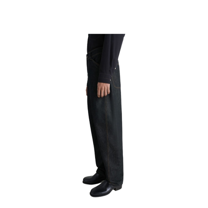 Twisted Denim Cotton Jeans