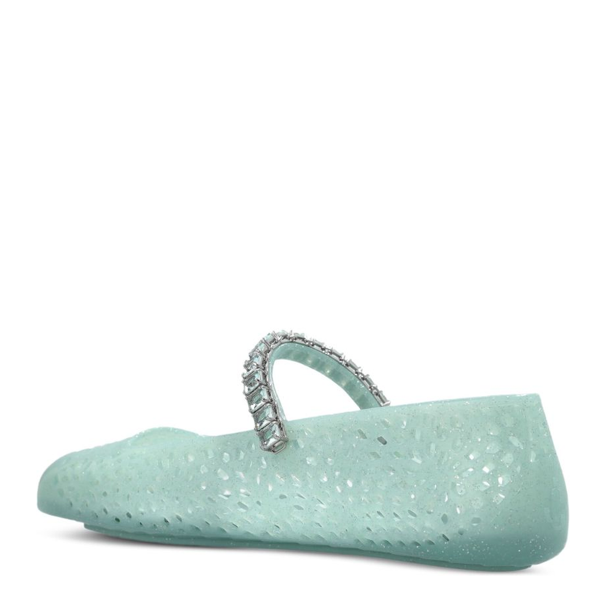 MAYFEYR - Jimmy Choo - Jelly Flat Shoes Green - THEJELLYNTXLIGHTVERDE/SILVER