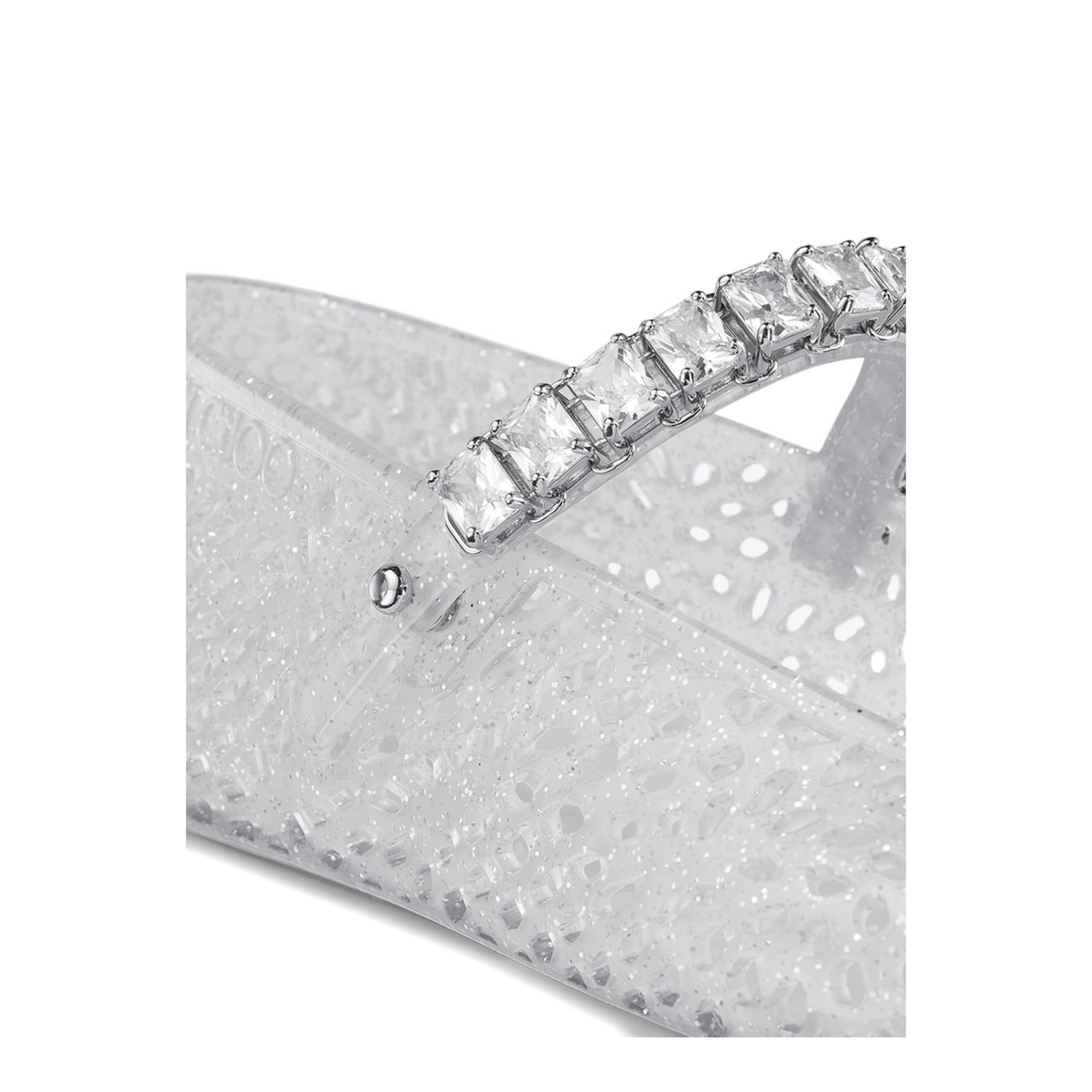 MAYFEYR - Jimmy Choo - Flat Shoes Silver - THEJELLYNTXCLEARSILVERMIXCRYSTAL
