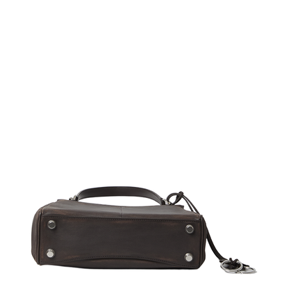 Small Rodeo Bag in Calfskin Leather Espresso