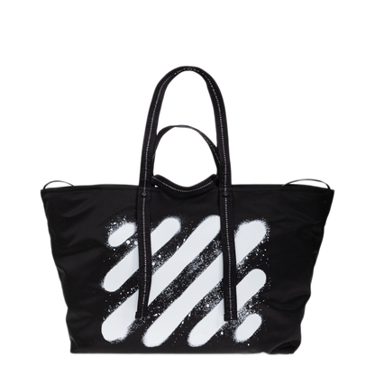 MAYFEYR - Off-White - Diagonal Spray Shopper Bag - OMNA20JF25FAB0011001