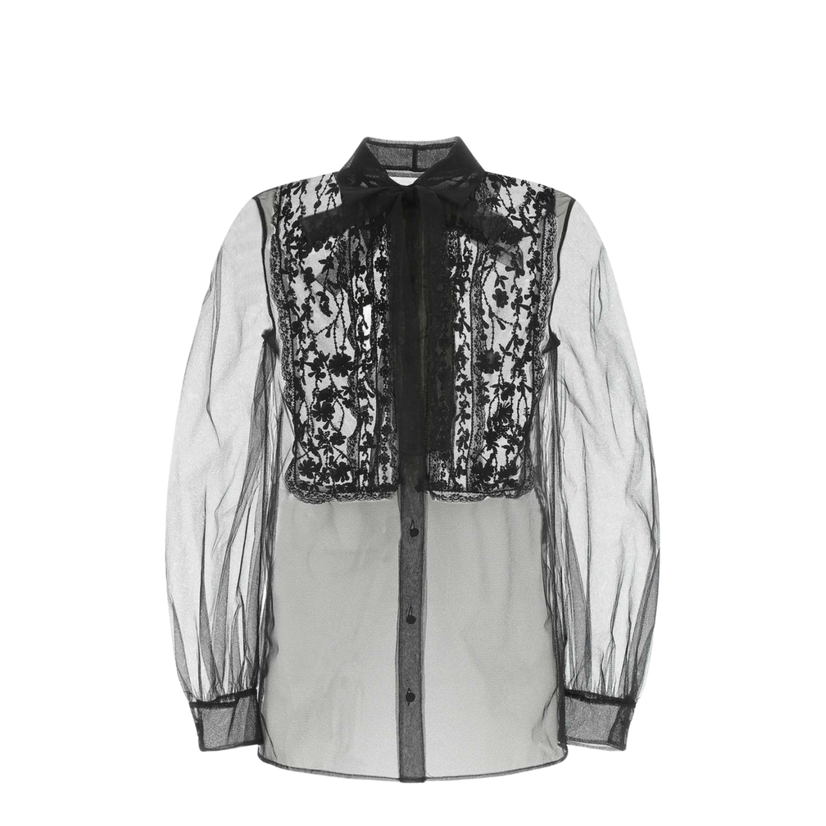 Black Mesh Shirt
