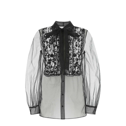 Black Mesh Shirt