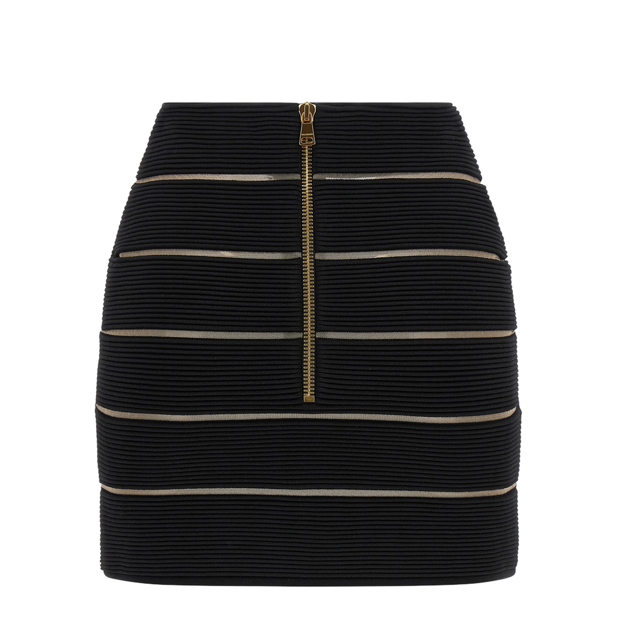 V-Shaped Waist Skirt Black
