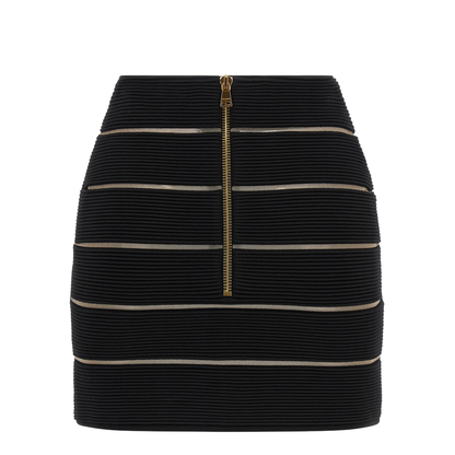 V-Shaped Waist Skirt Black