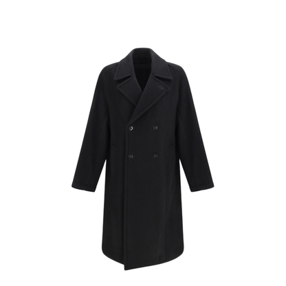 MAYFEYR - Lemaire - Short Double Breasted Wool Alpaca Coat - CO1169LF1700BK999
