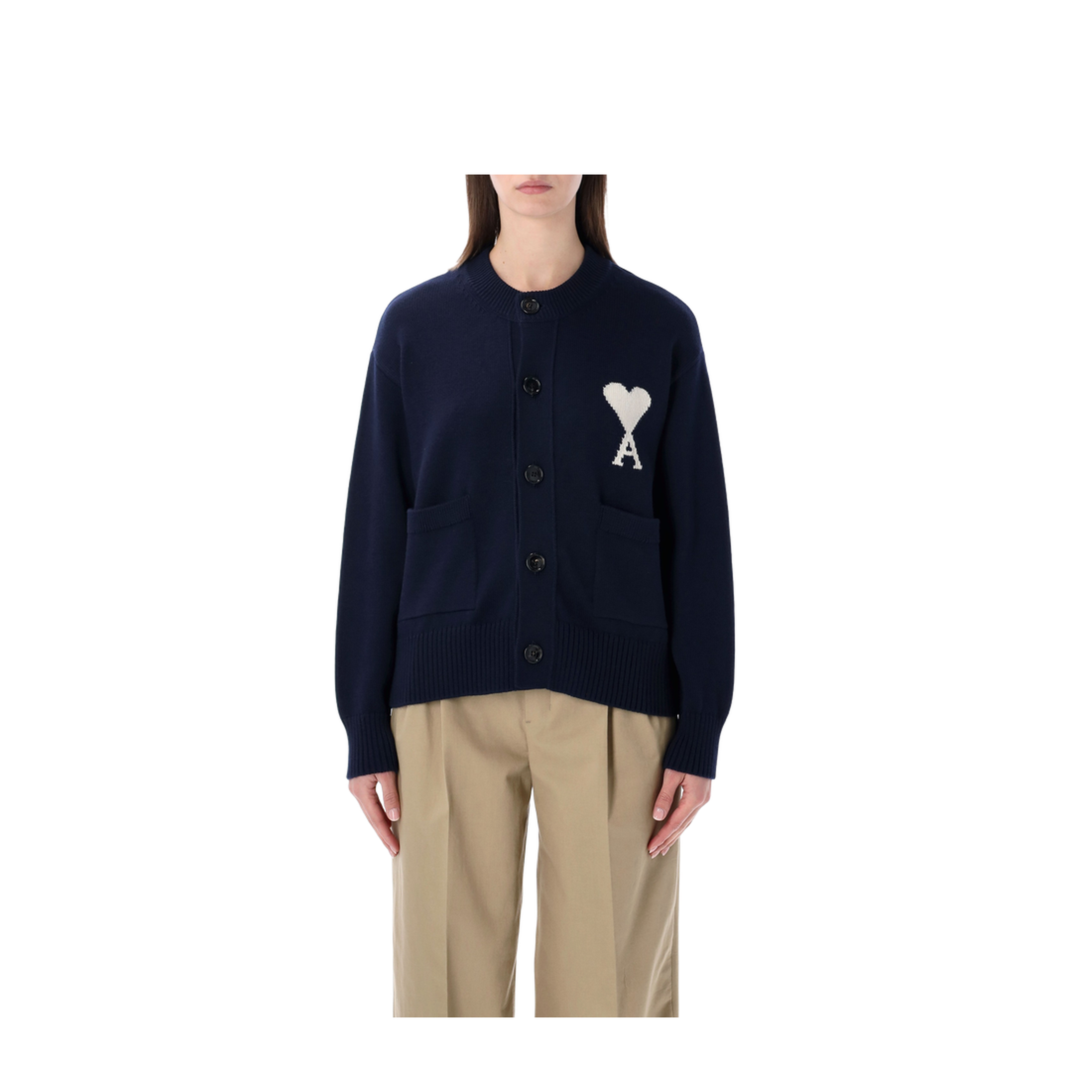 MAYFEYR - Ami Paris - Cardigan With Logo - UKC381KN0156A116