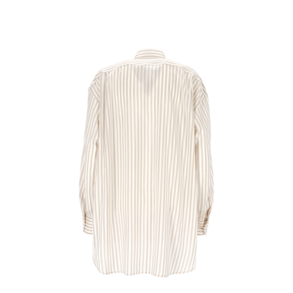 Logo Embroidery Striped Shirt