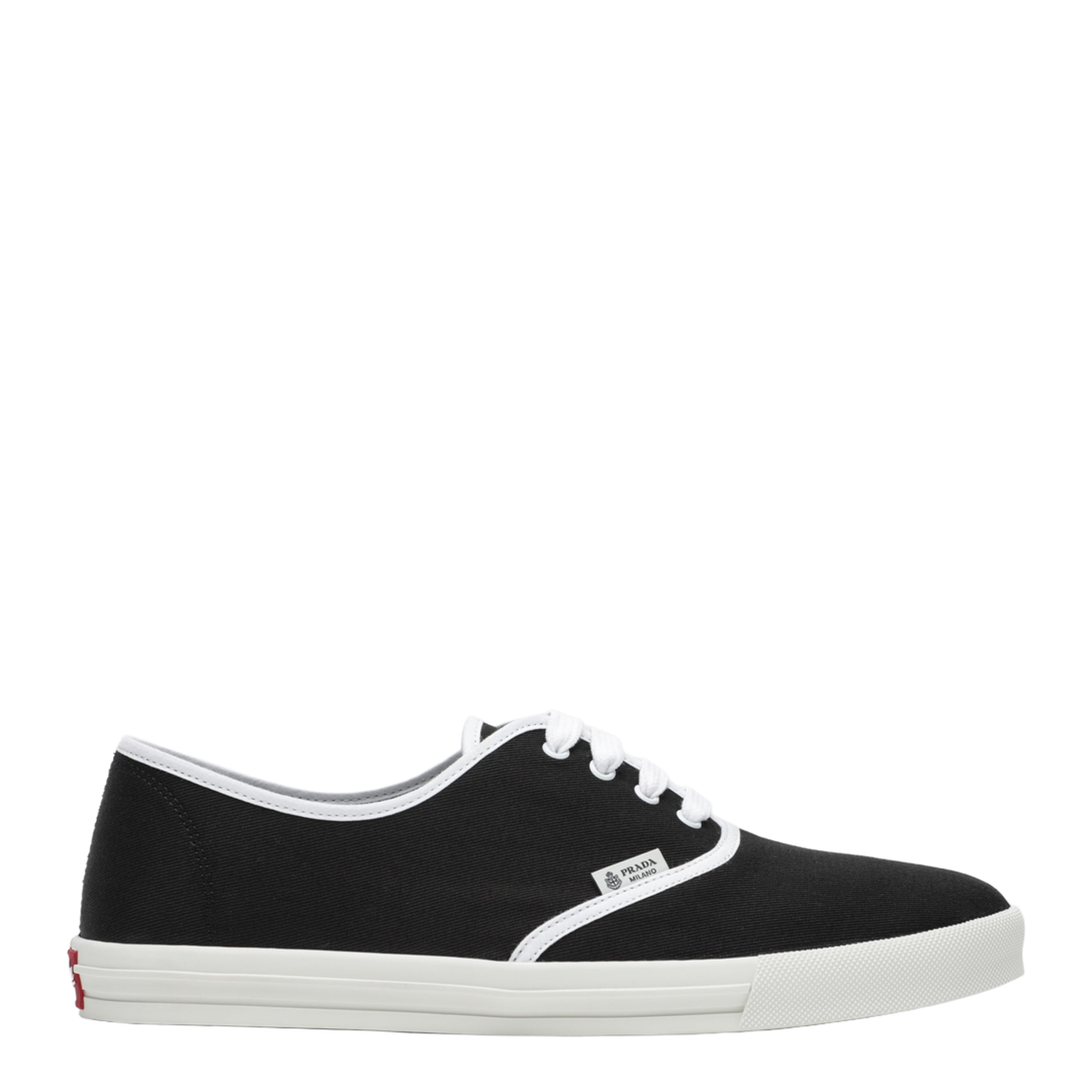 Black Drill Fabric Sneakers